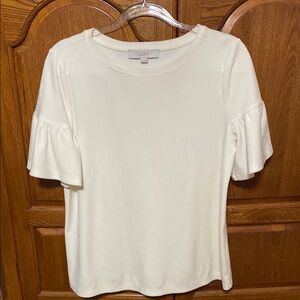 LOFT Cream Women's Top